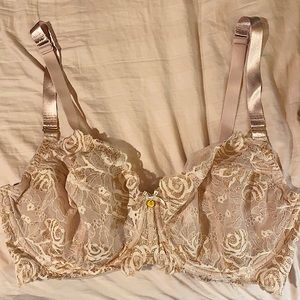 Lane Bryant, lace unlined bra with underwire